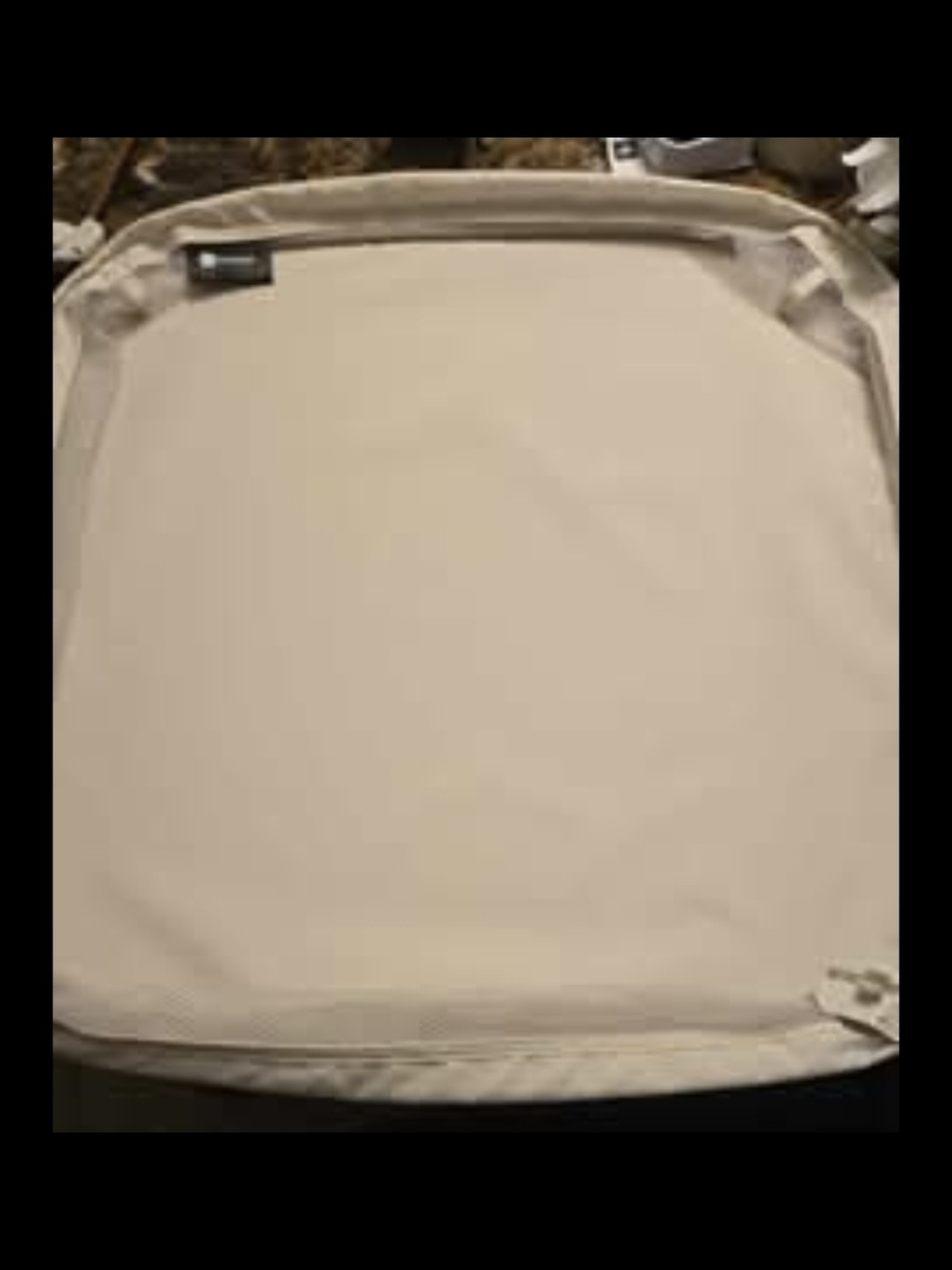 Beige Square Fabric Tray